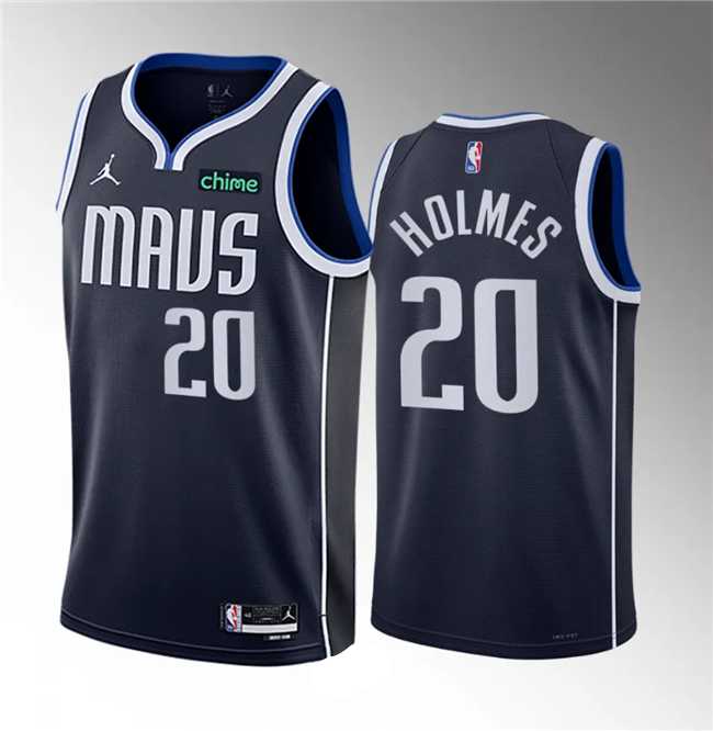 Men%27s Dallas Mavericks #20 Richaun Holmes Navy 2023 Draft Statement Edition Stitched Basketball Jersey->denver nuggets->NBA Jersey